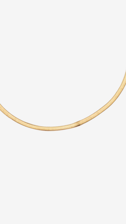 14K GULD SNAKE HALSKÆDE