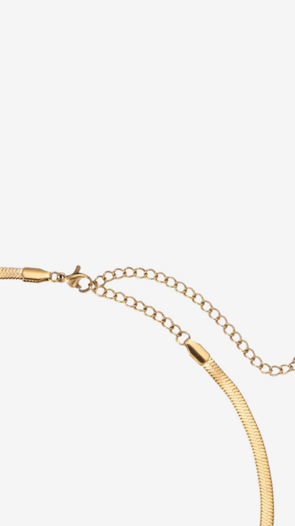 14K GULD SNAKE HALSKÆDE
