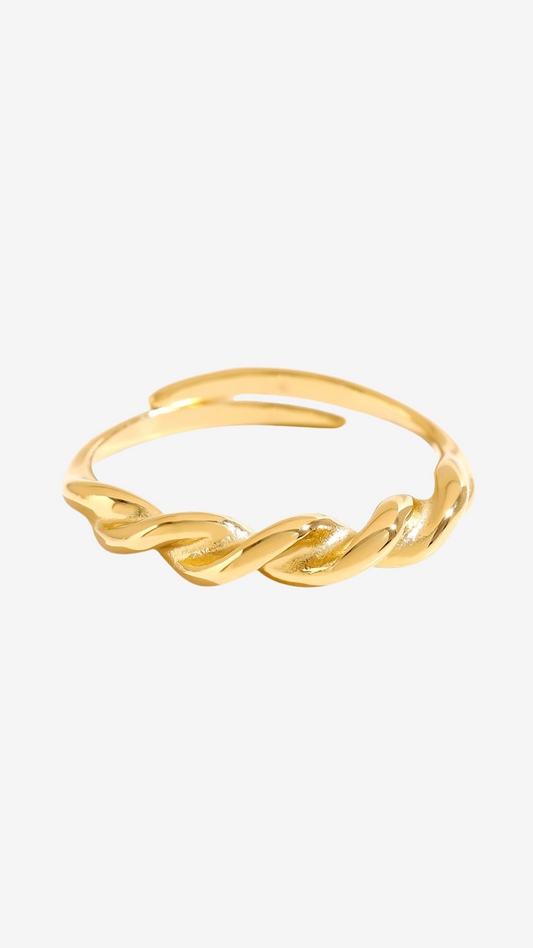 14K GULD SNOR RING