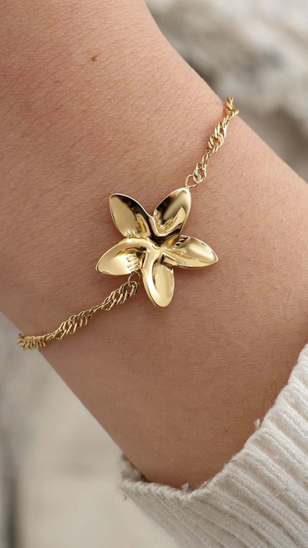 14K GULD RAFFLESIA ARMBÅND