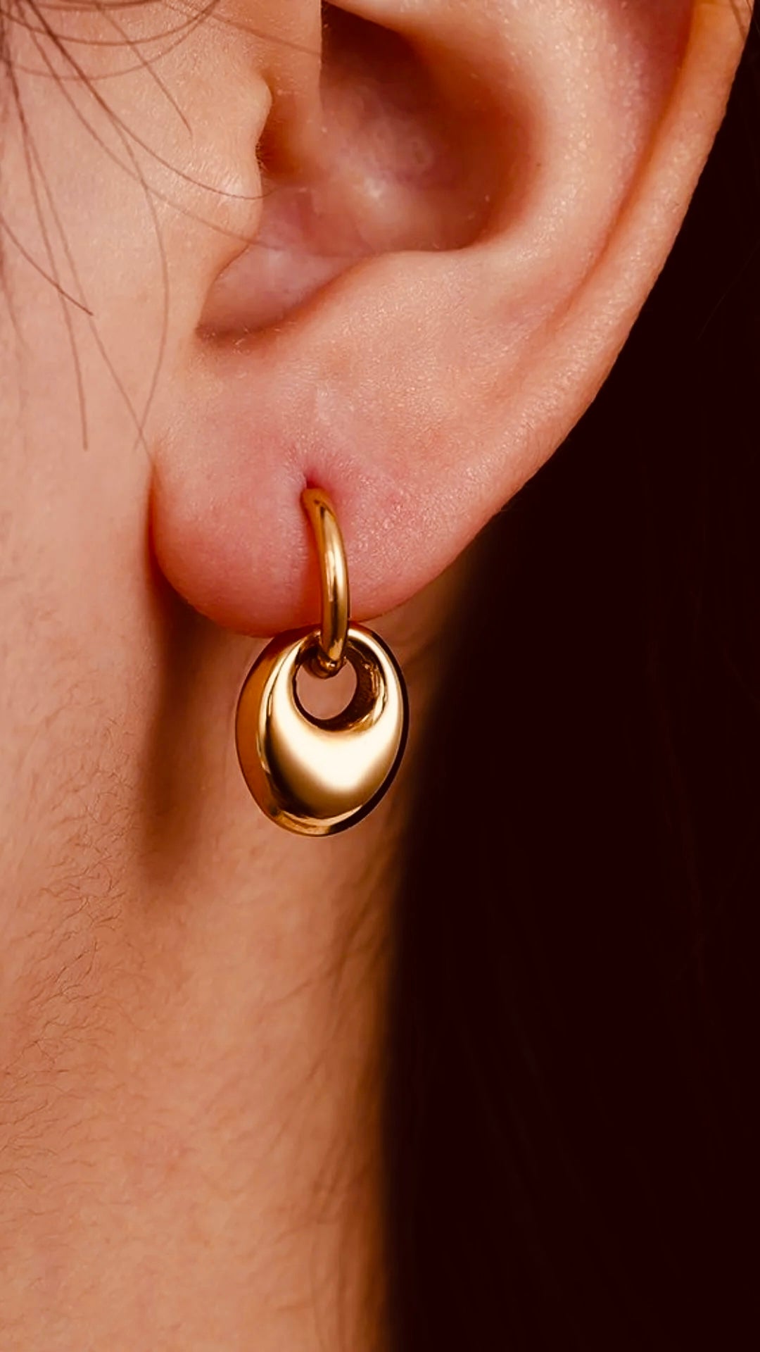 14K GULD POLUS ØRERINGE