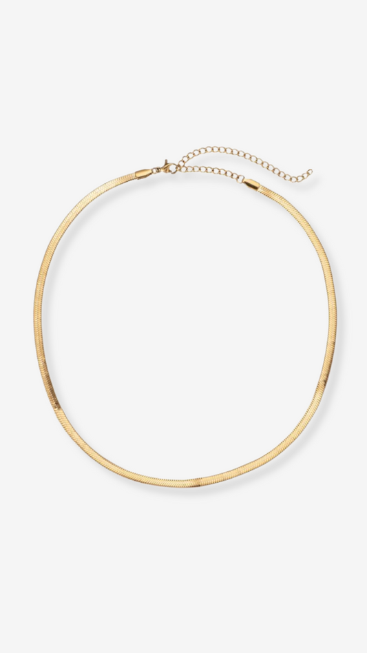14K GULD SNAKE HALSKÆDE